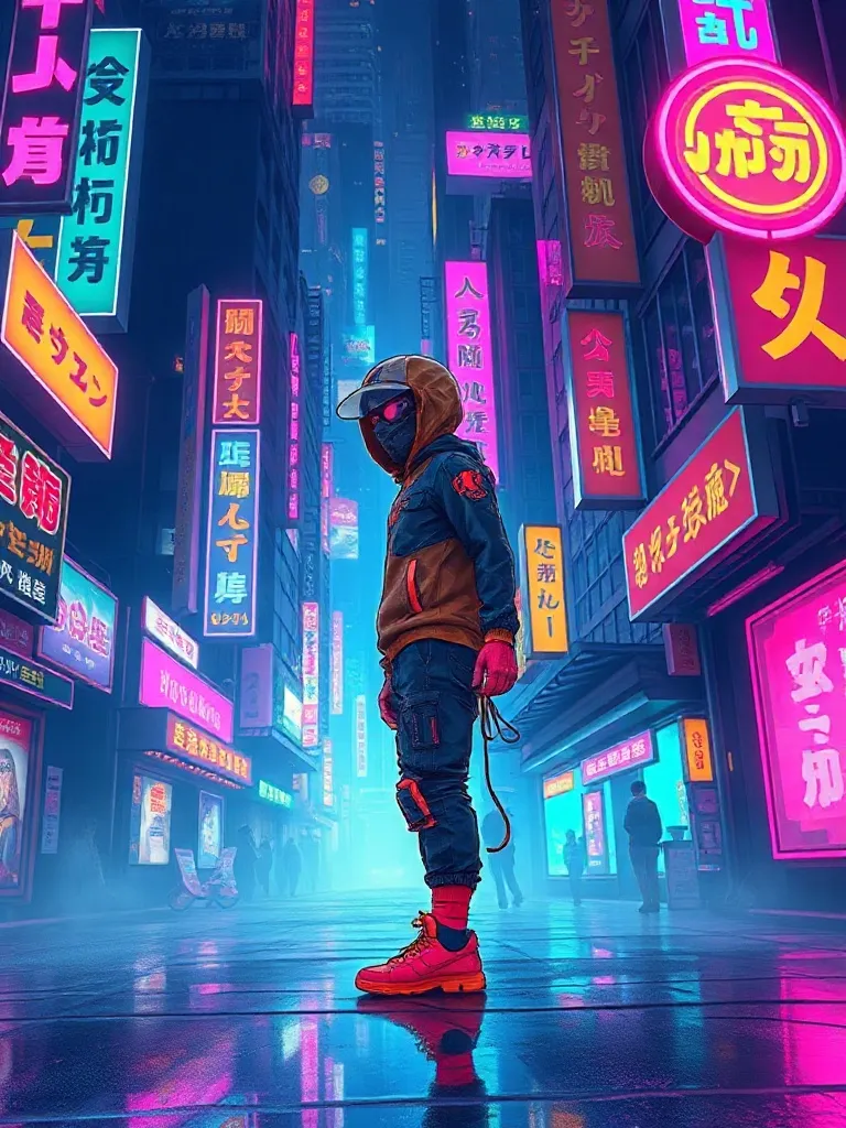 High-quality 2D digital illustration in Niji style, vibrant